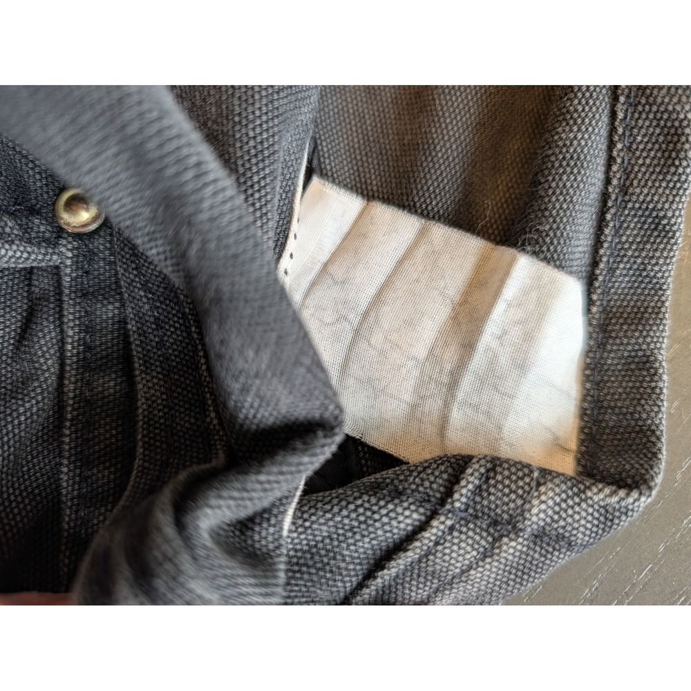 Vtg Carhartt Black Duck Insulated Overalls Double Knee 48-50 Distressed Workwear - Picture 13 of 16
